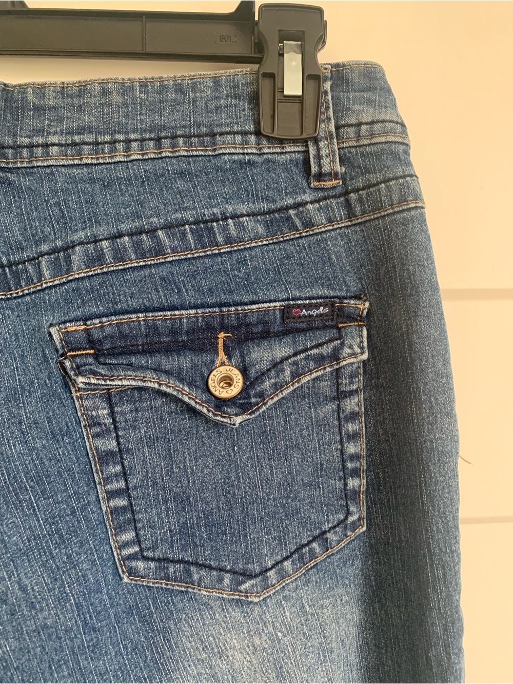 Y2K Angels Boot Cut Blue Jeans Sz 10 - Picture 6 of 12